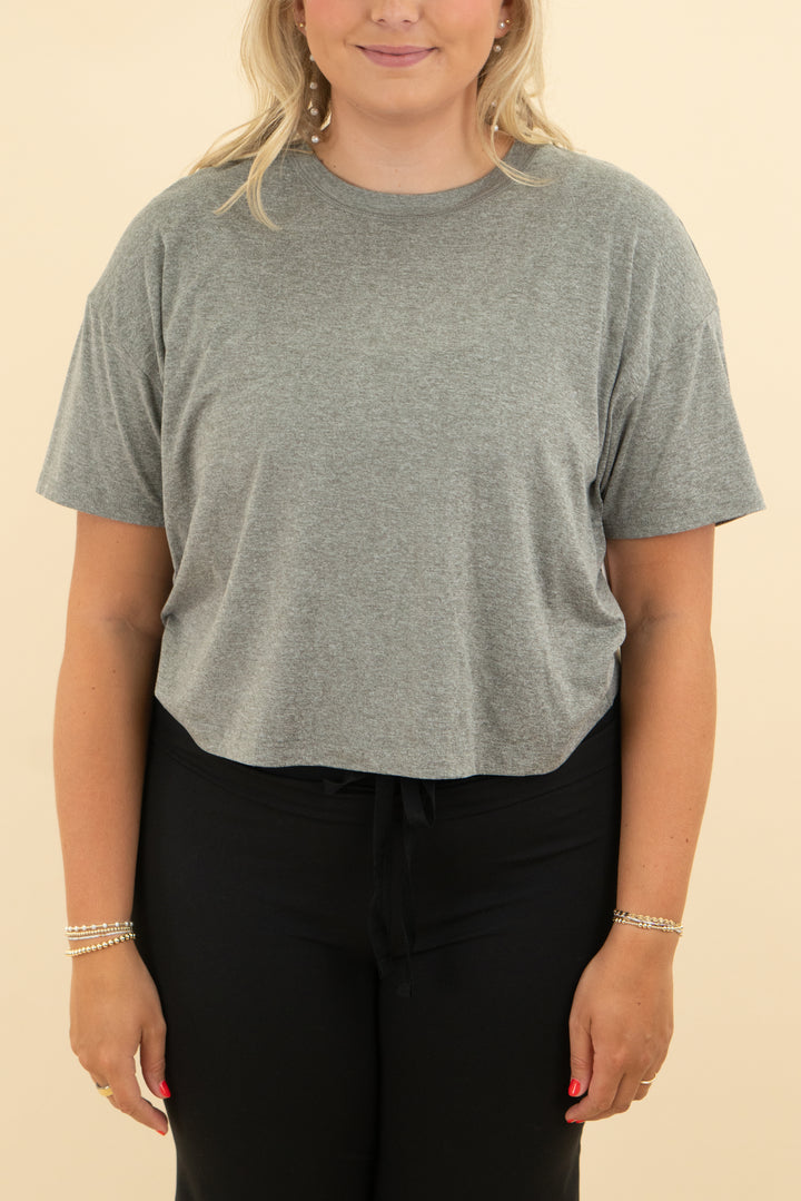 vuori dark grey tee (l)