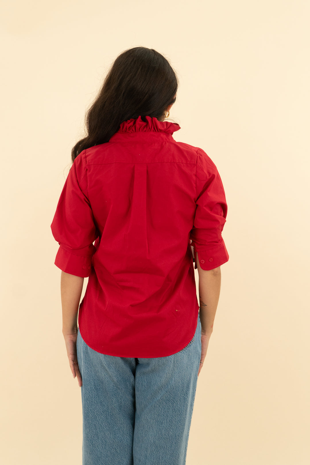 kmj red southern lover demi fit top nwt (s)