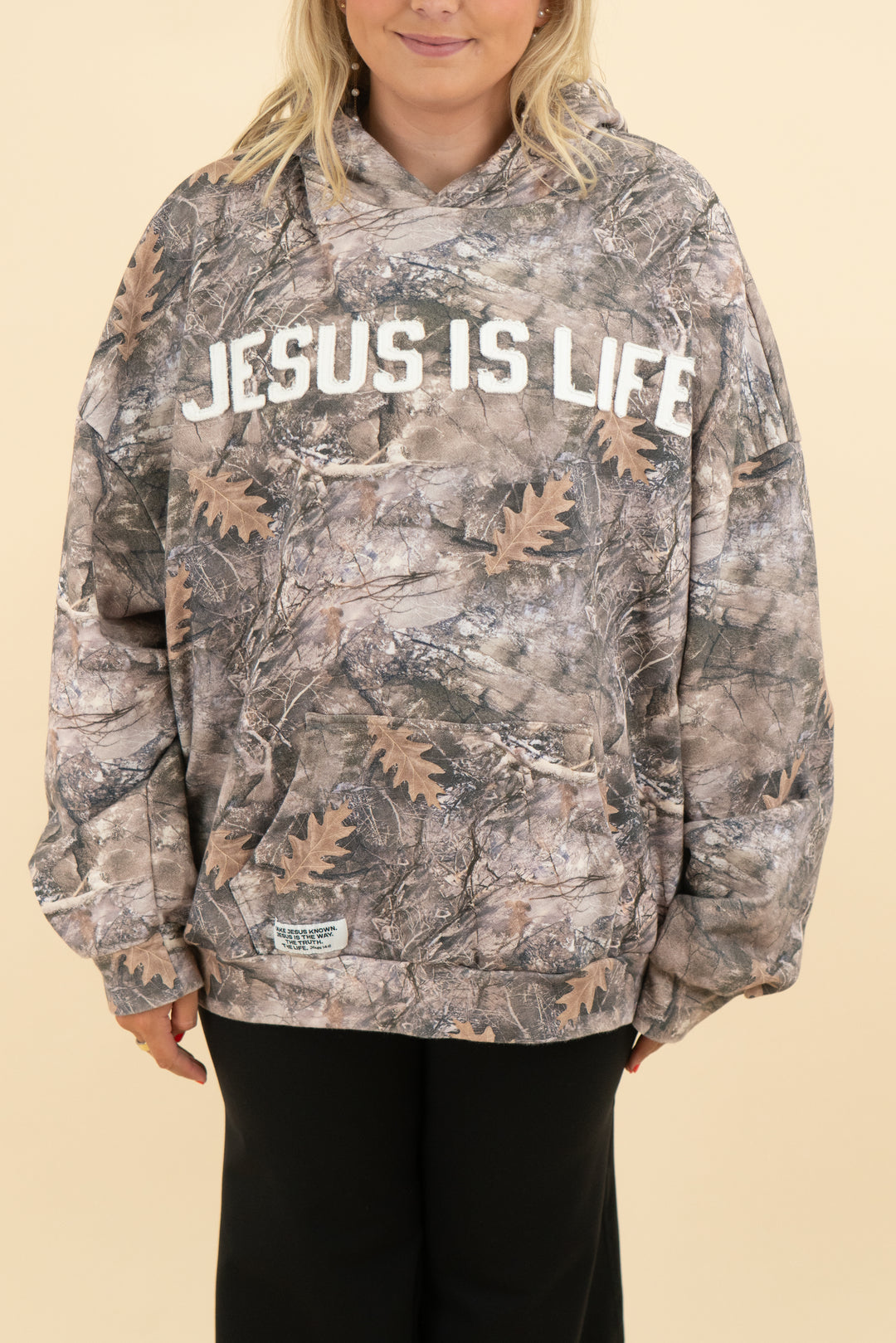 his daily bread god is life camo hoodie (xxl)