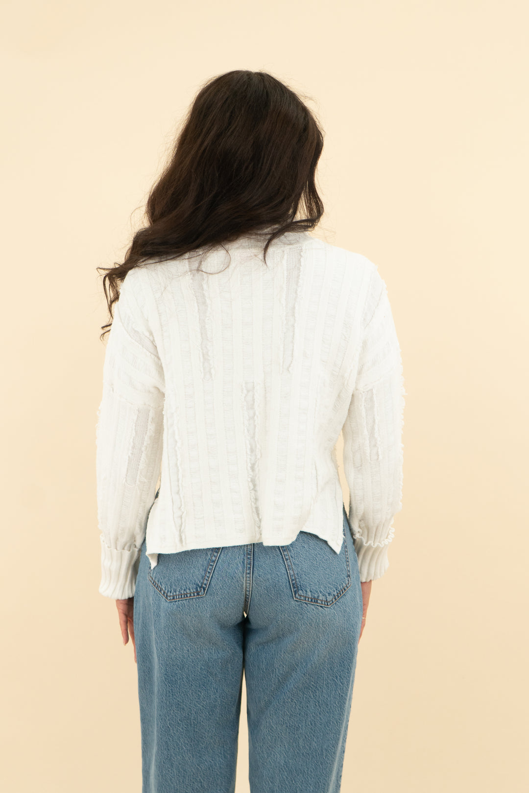 pink lily off white turtleneck sweater (s)