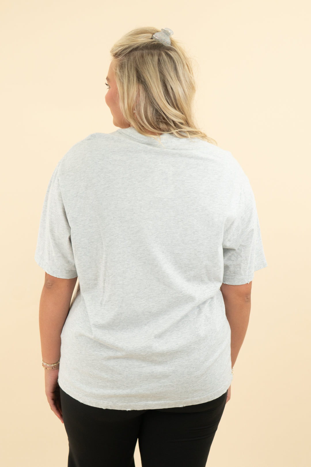 anine bing light grey t shirt (m)