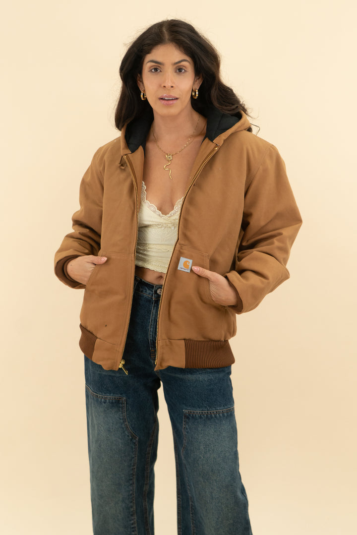 carhartt brown jacket (s)