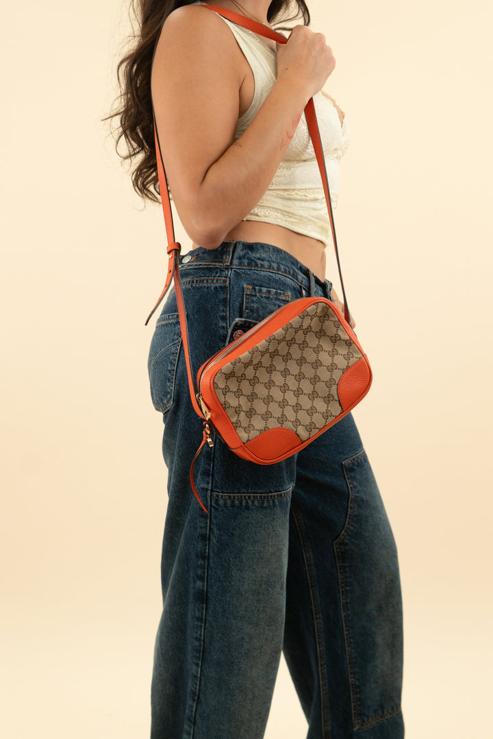 Gucci Monogram Dollar Calfskin Mini Bree (est. retail $1,350)