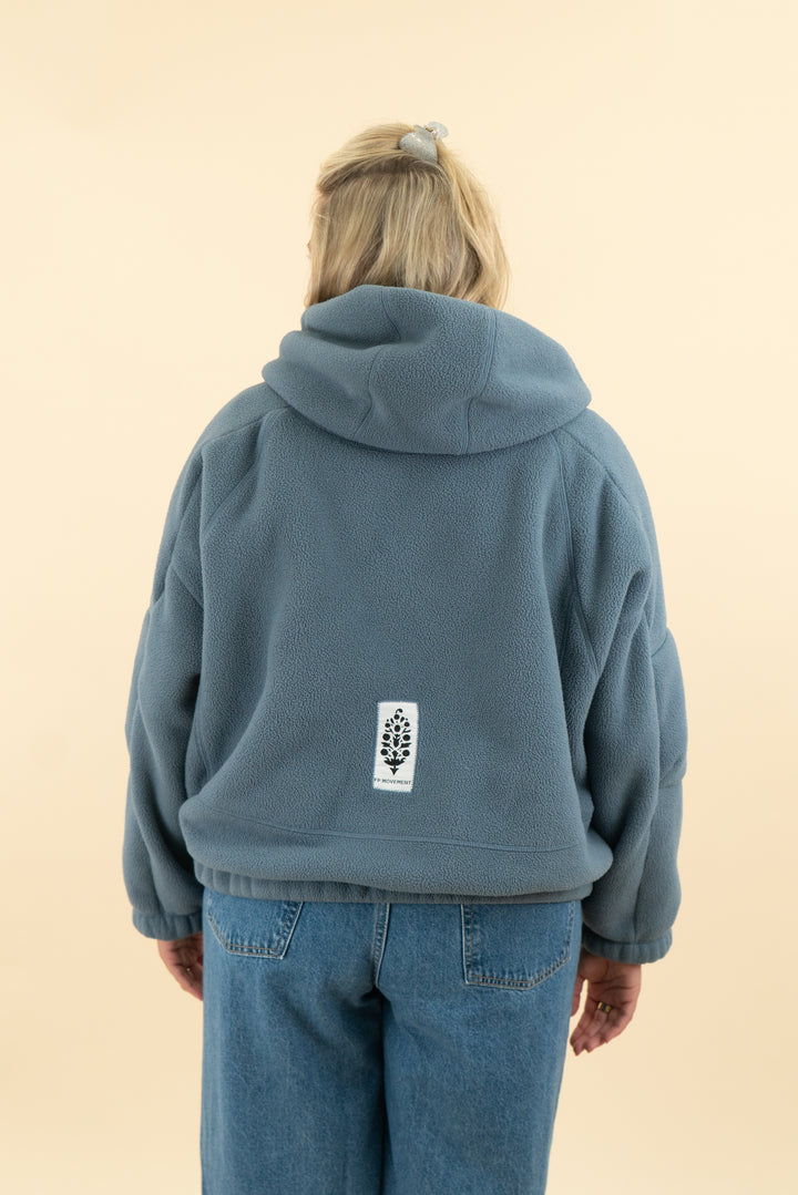 free people movement blue half zip (m)