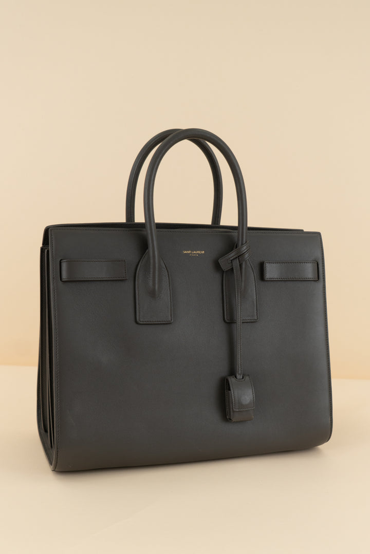 saint laurent grey sac de jour (retail $3,800)