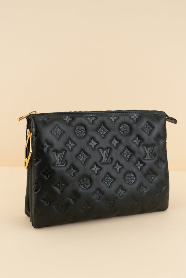 Louis Vuitton Coussin pm in black (retail $5,600)