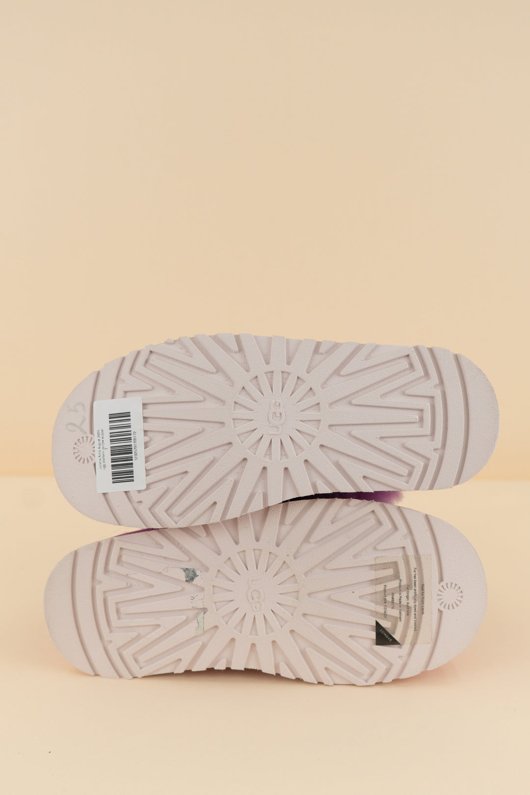 ugg platform purple slipper (7)