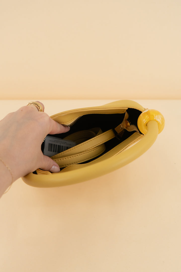melie bianco yellow handbag (os; retail $120)