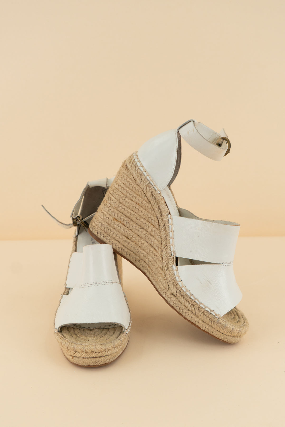 Treasure and Bond crochet & white wedge (8; retail $80)