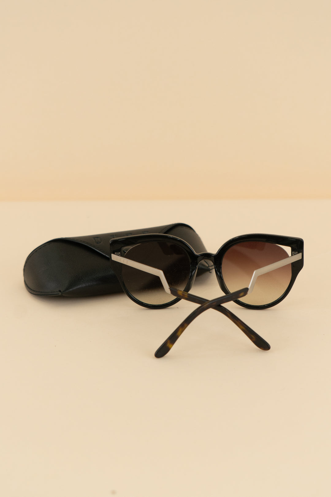 diff black tortoise cat eye sunglasses (os; retail $112.99)