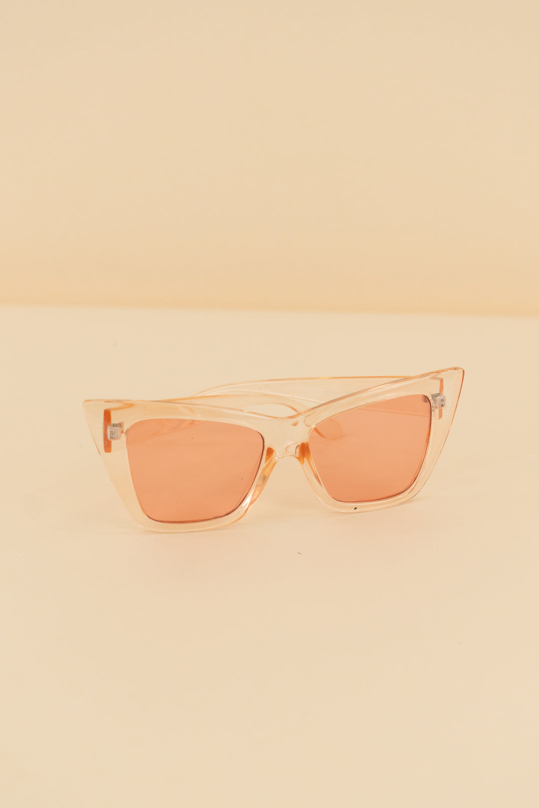 winged cat eye blush translucent sunglasses (os; retail $21)