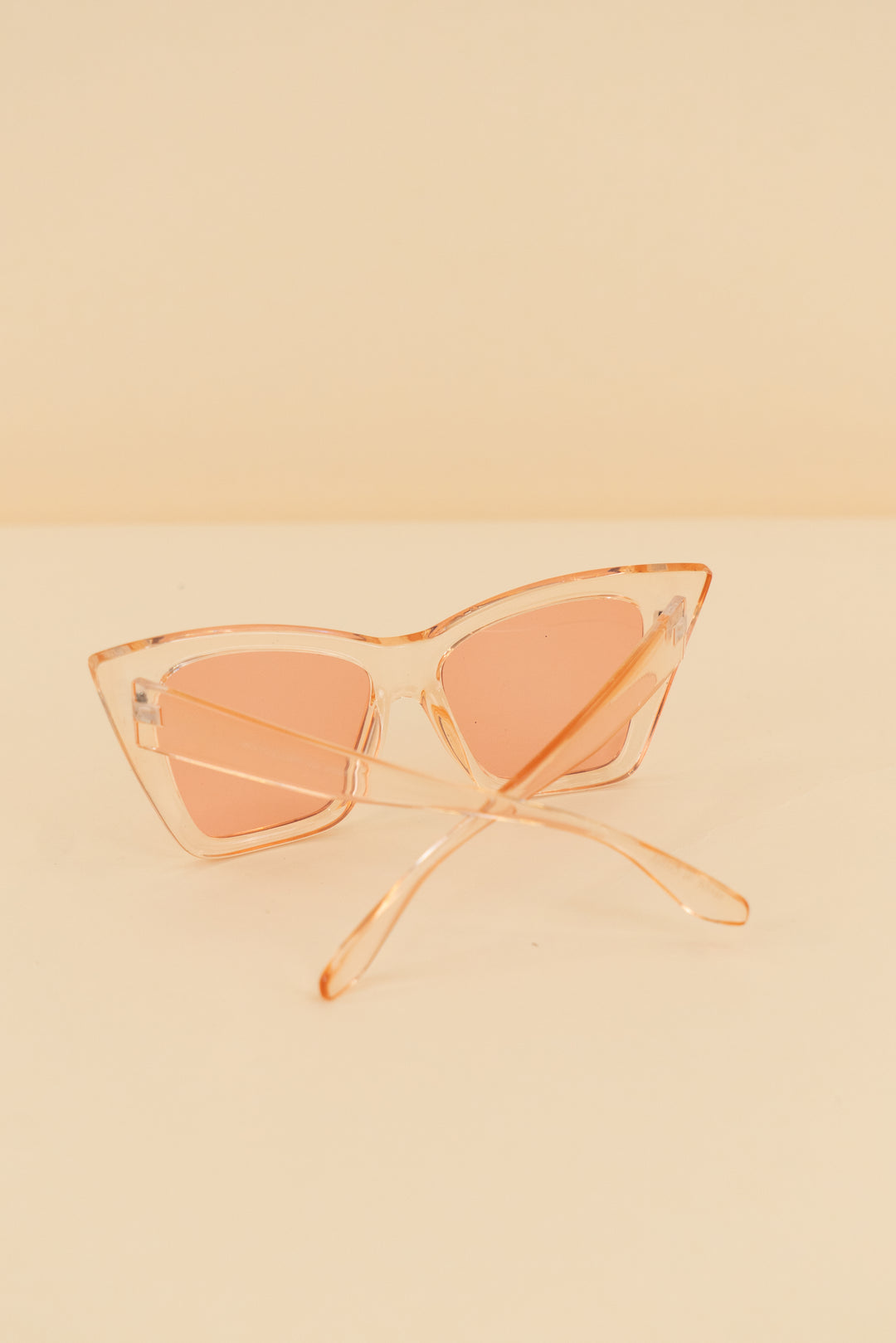 winged cat eye blush translucent sunglasses (os; retail $21)