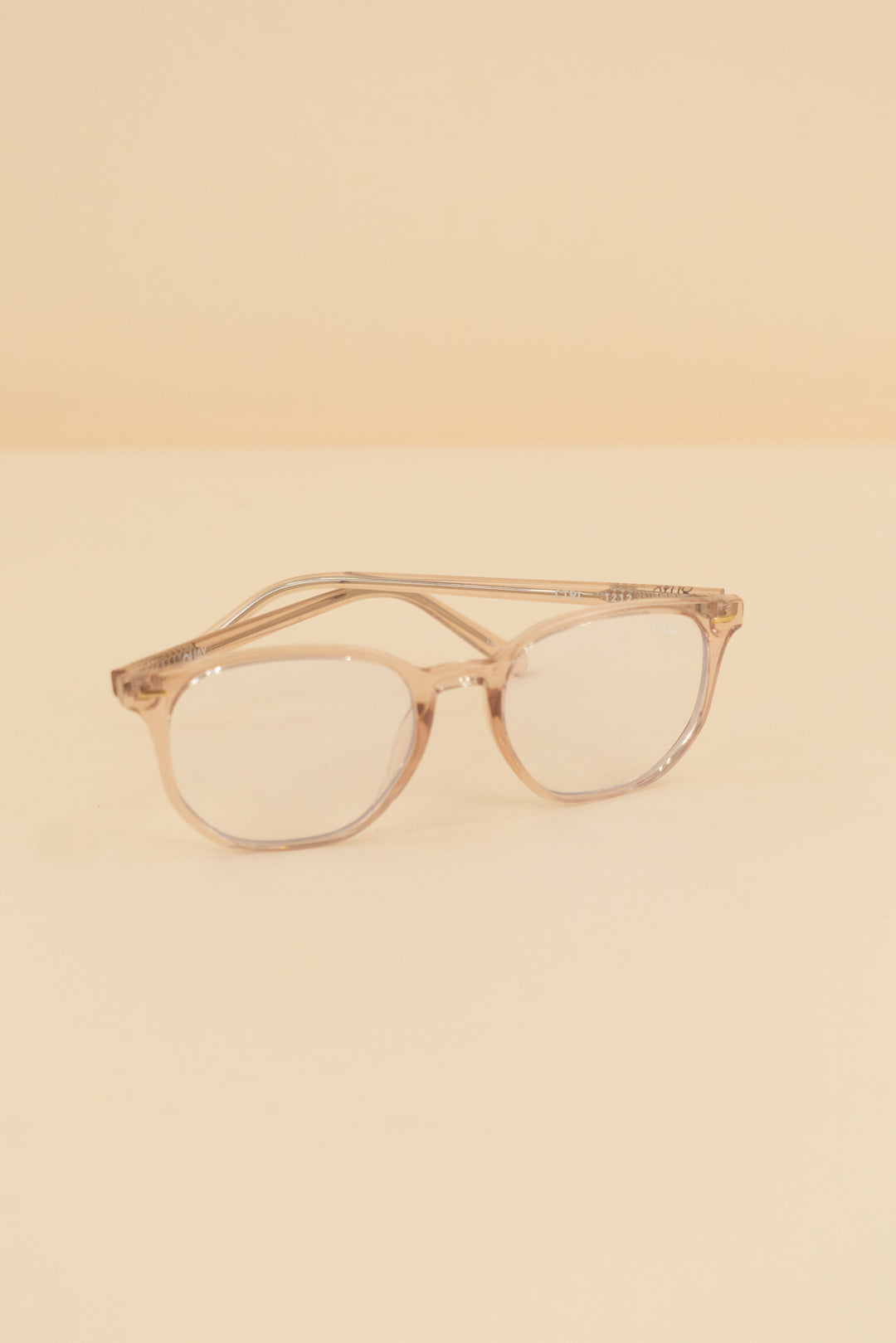 quay rose gold blue light glasses (os; retail $135)