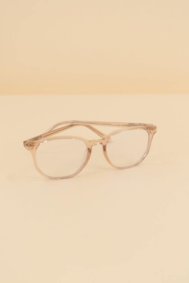 quay rose gold blue light glasses (os; retail $135)