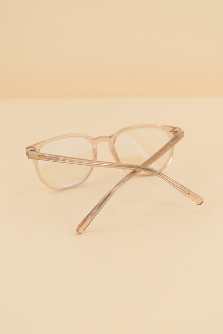 quay rose gold blue light glasses (os; retail $135)