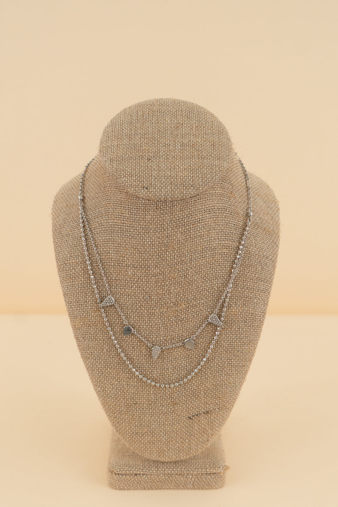 kendra scott layered silver necklace (os; retail $75)