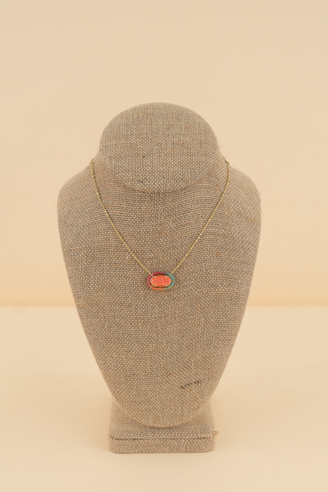 kendra scott elisa rainbow pendant gold necklace (os; retail $85)