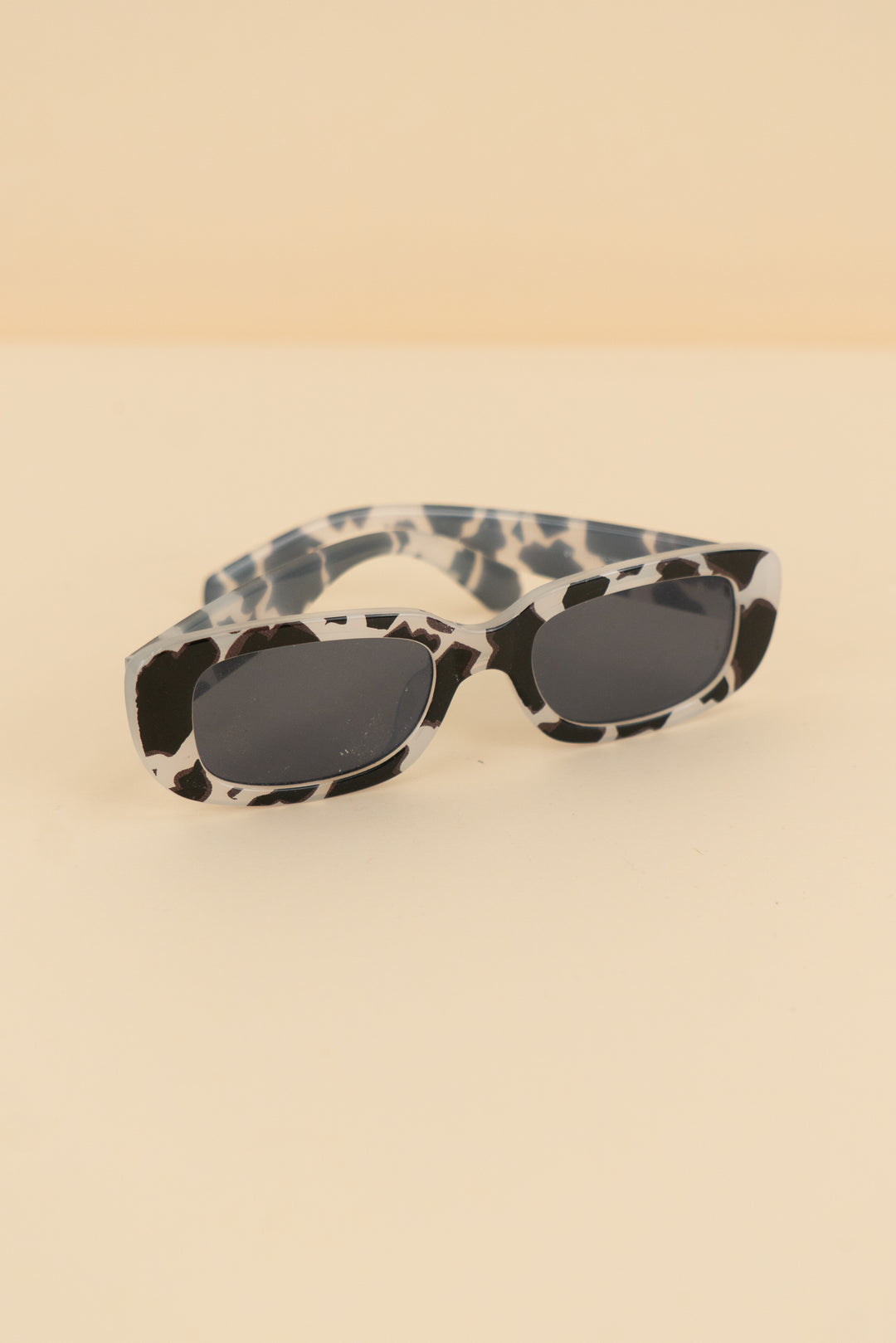cow print rectangle sunglasses (os; retail $22)