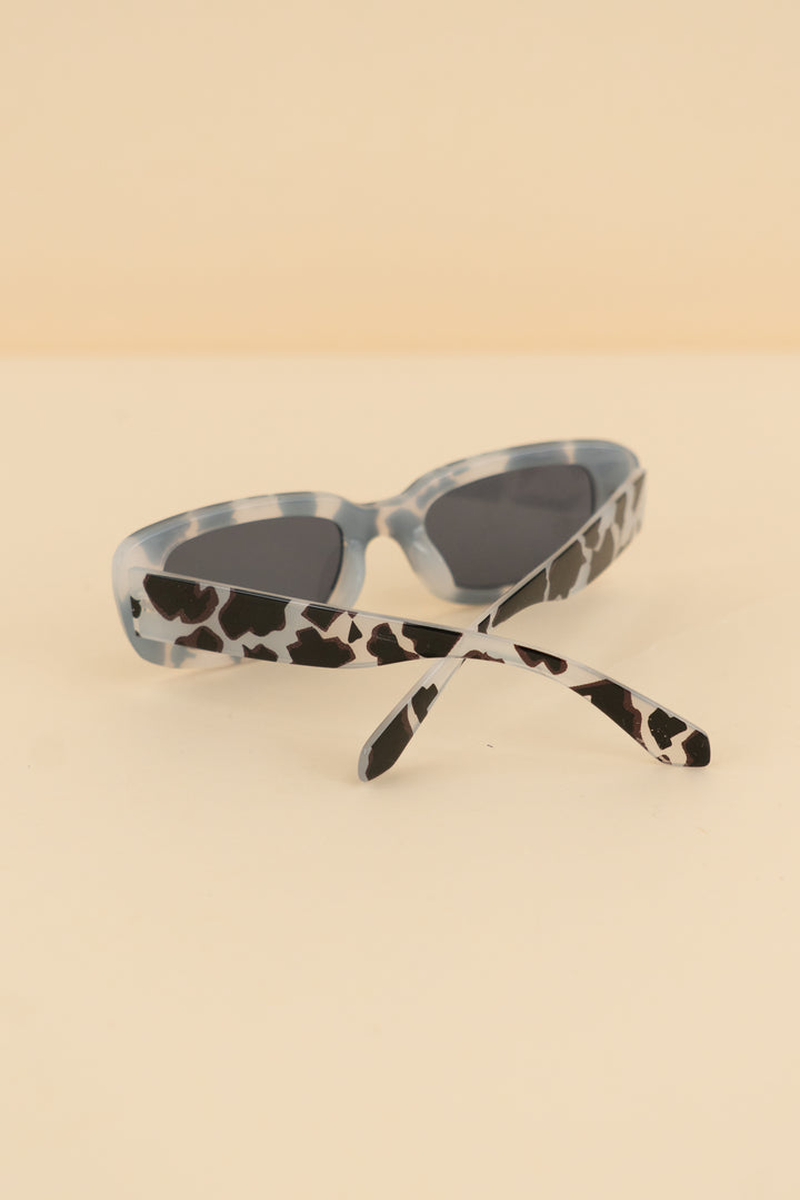 cow print rectangle sunglasses (os; retail $22)