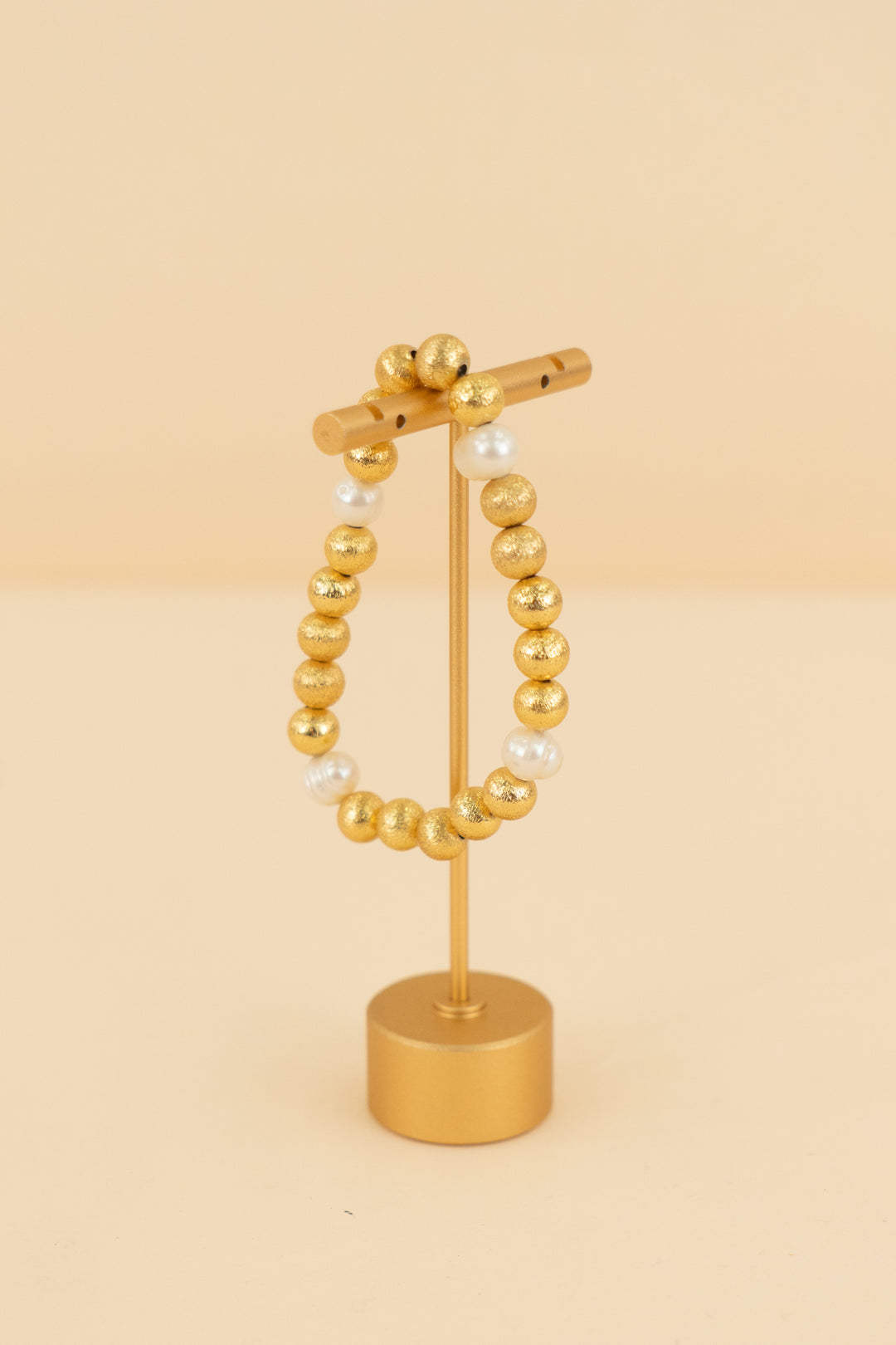 gold bead and pearl necklace (os; retail $45)