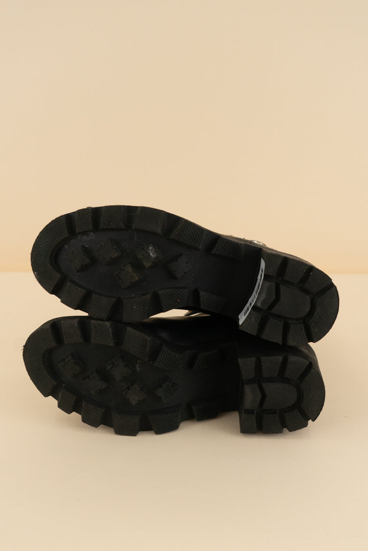 steve madden black booties with rhinestones (7; retail $150)