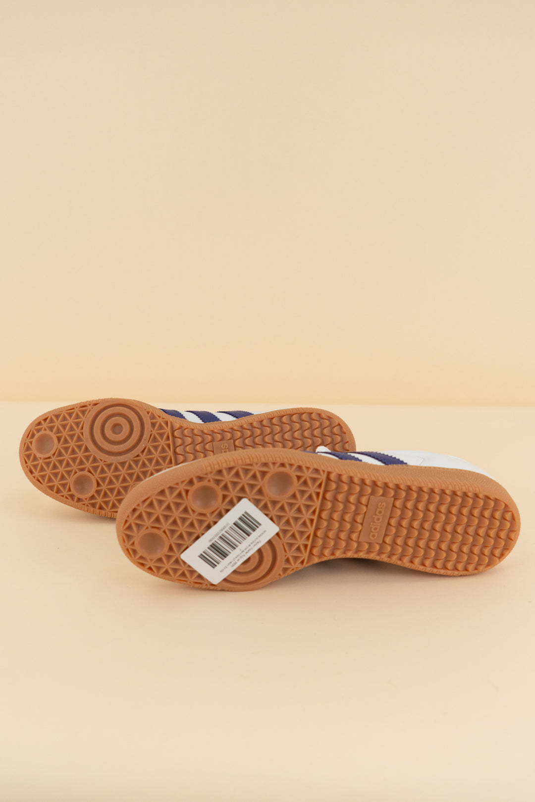 adidas purple stripe sambas (7;retail $110)