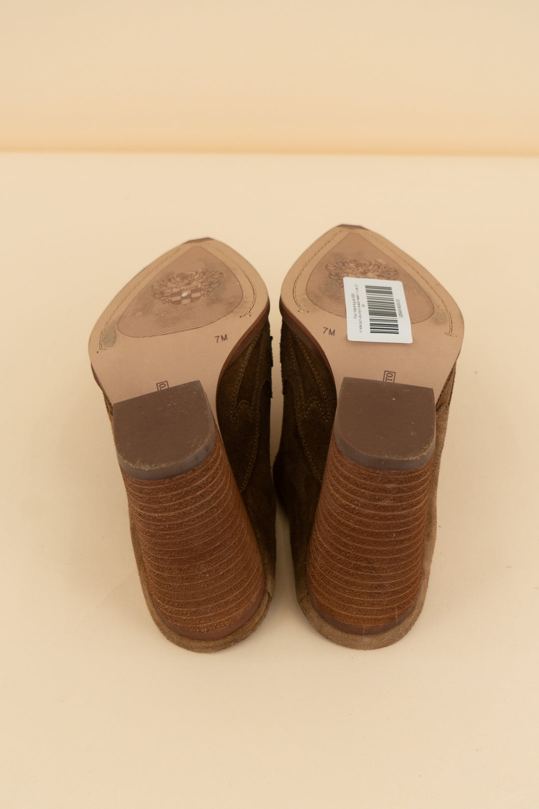 vince camuto brown suede western mules (7)