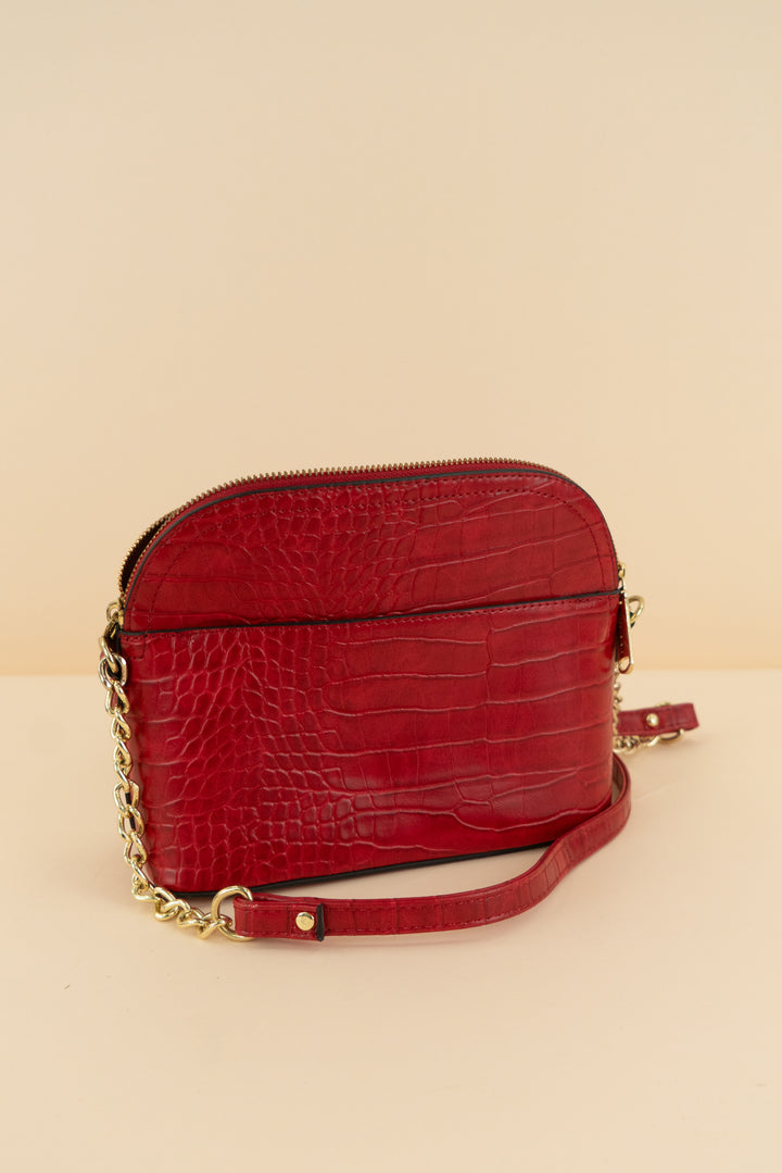 Steve Madden red vegan leather cross body