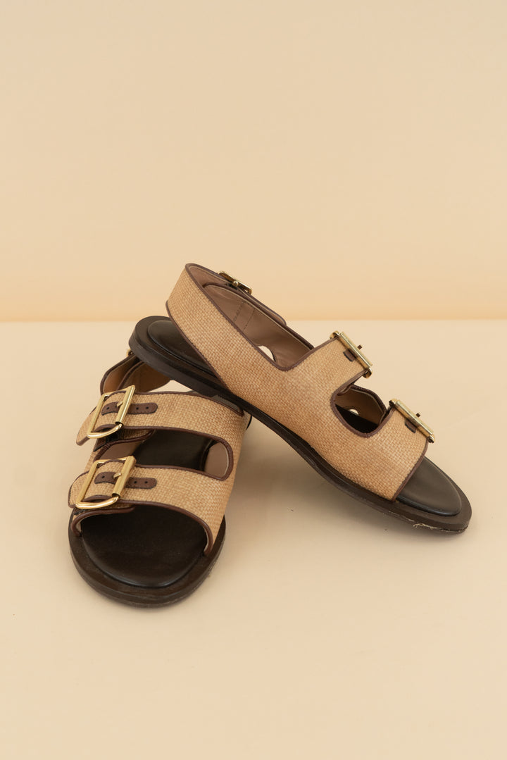 j.crew tan buckle strap sandals (7)