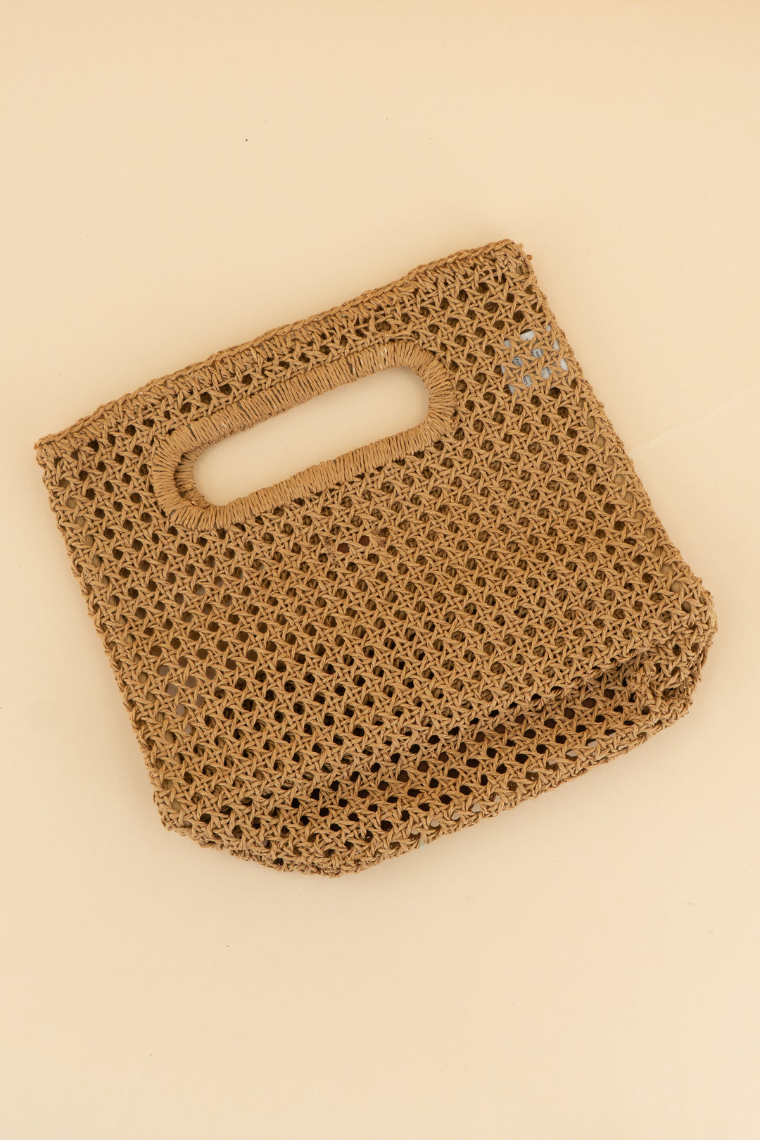 j.crew brown rattan handbag