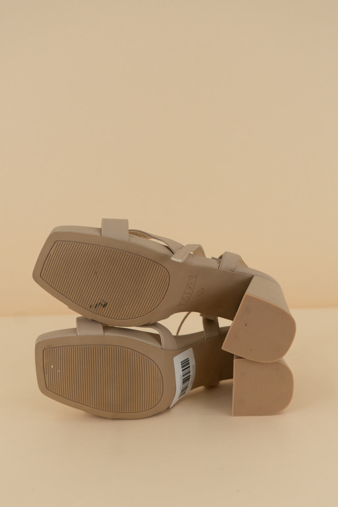 mia tan chunky heel (8.5)