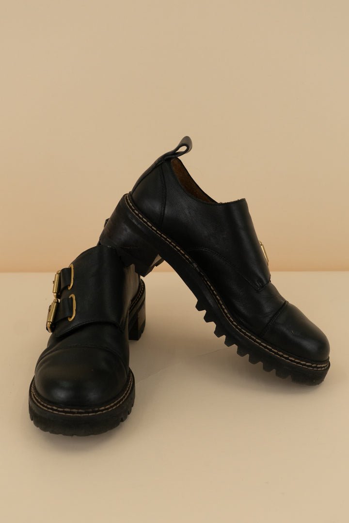 see by chloe black loafer (40)
