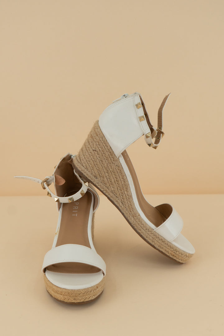 spirit white espadrille heel (8.5)