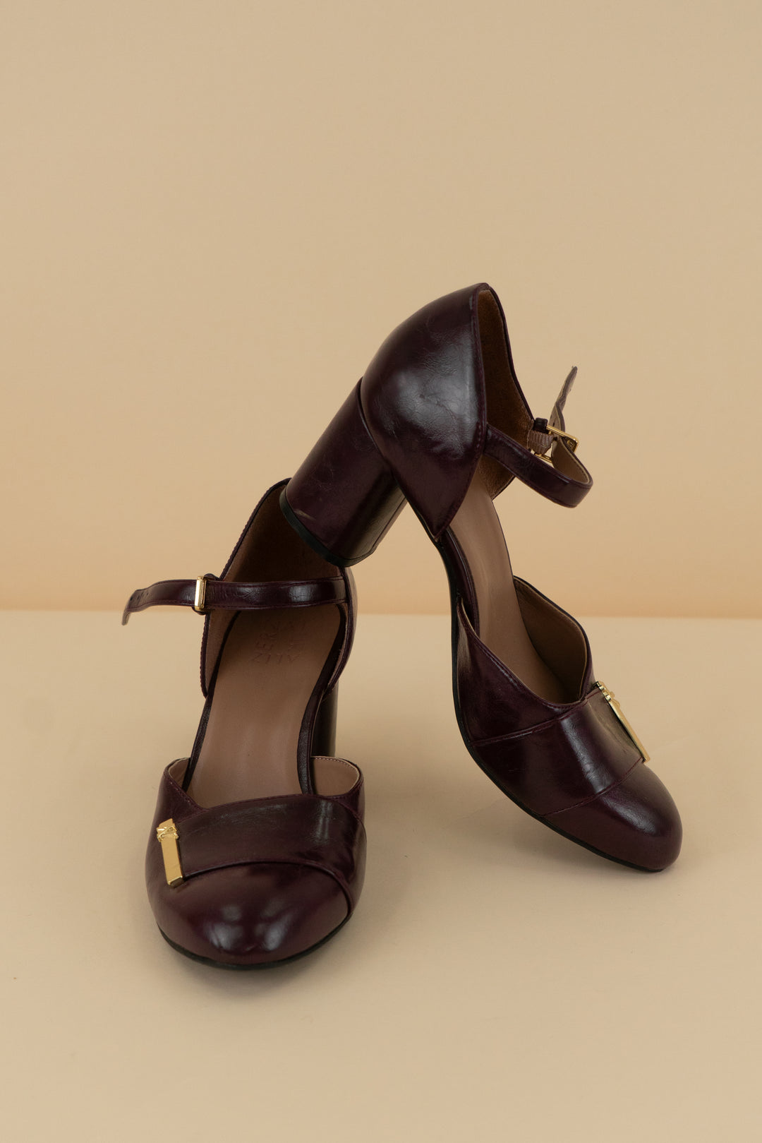 naturalizer red chunky heel (9)