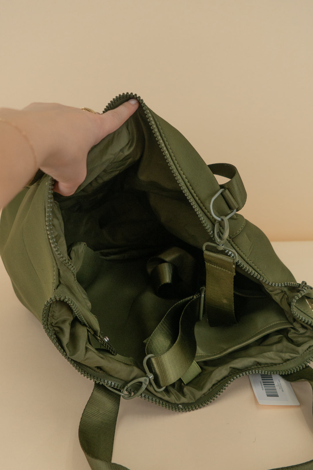 l+w green tote