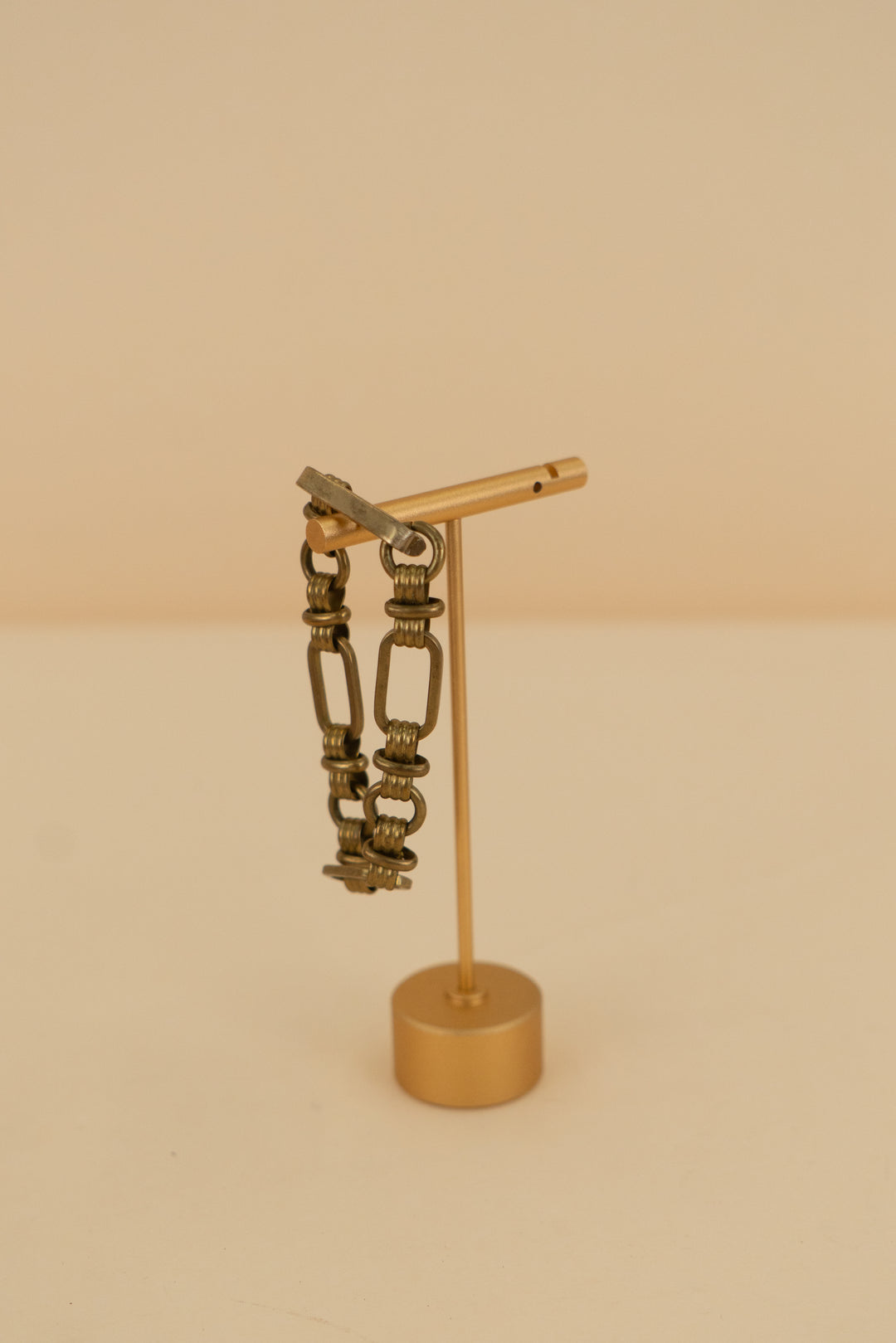 gold design chain link bracelet (os)