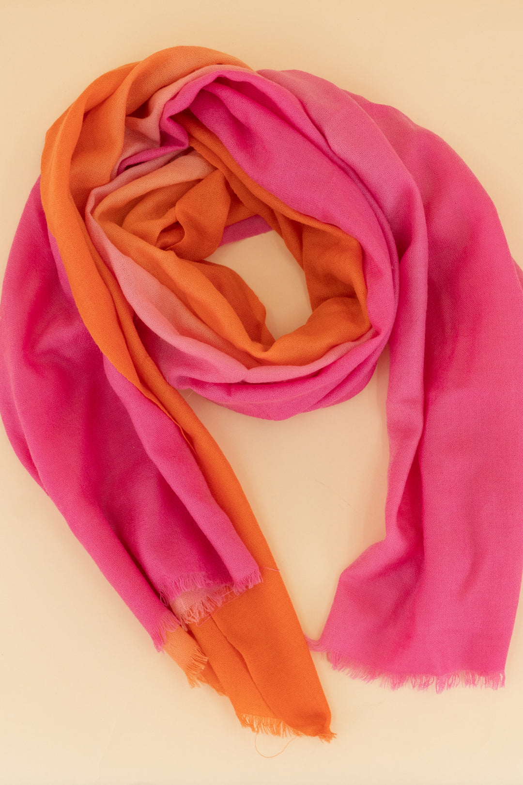 pink and orange scarf (os)
