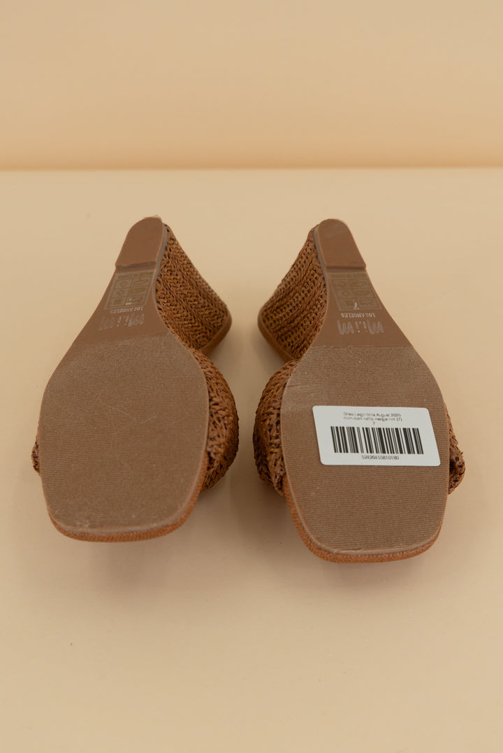 miim dark raffia wedge nwt (7)