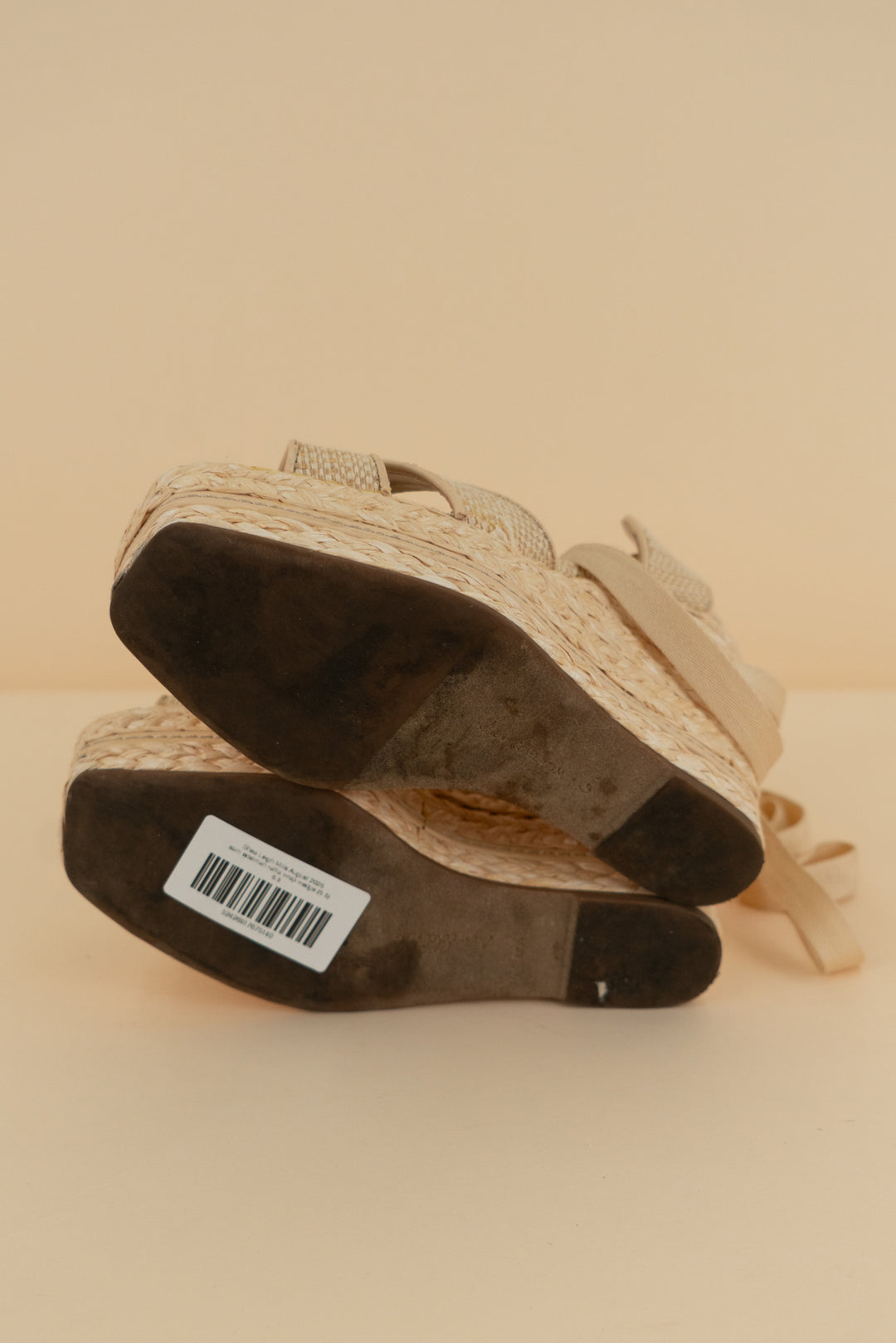 sam edelman raffia wrap wedge (6.5)