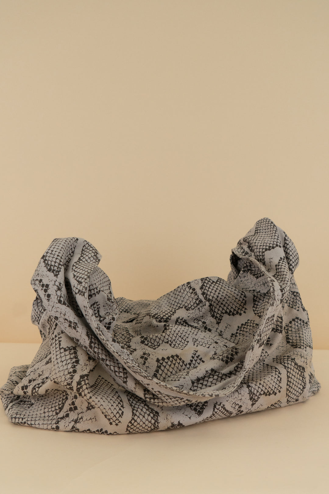 varley snakeskin print slouch bag