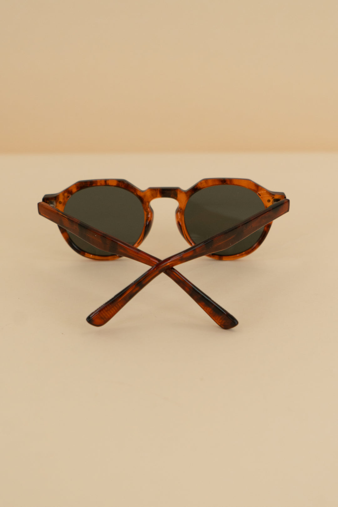 ryan simkhai light brown tortoise shell round sunglasses nwt (os)