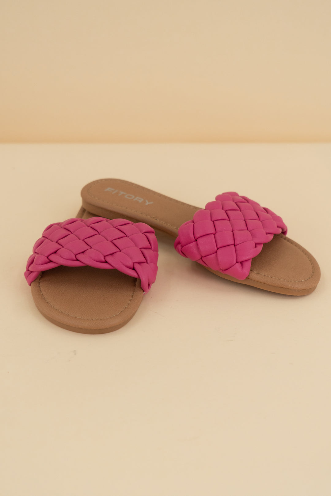 fitory pink woven strap flat sandal (7)