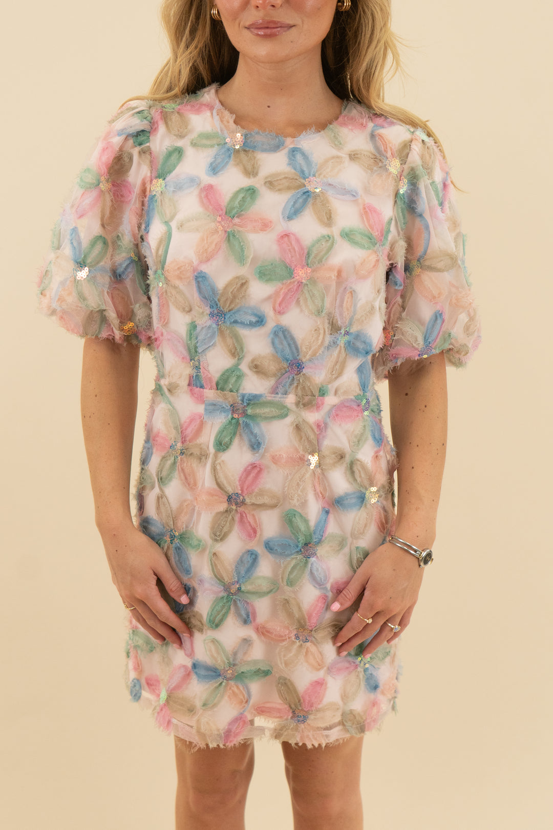 how.very.love pastel floral dress (s)