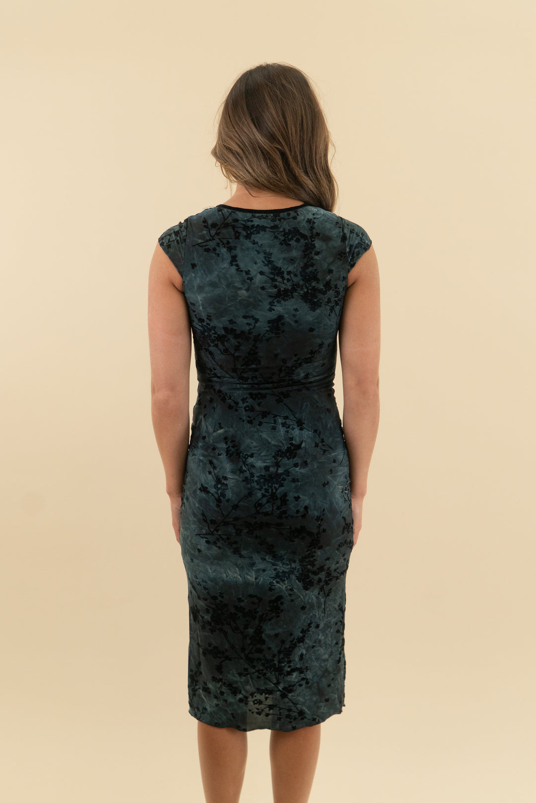 thirty thirty la navy mineral wash w/velvet detail (xs)