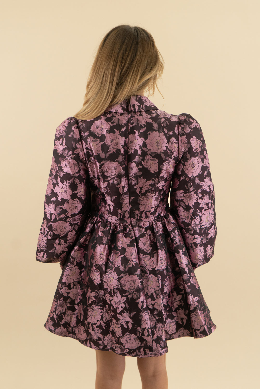 asos luxe jacquard shirt skater floral dress