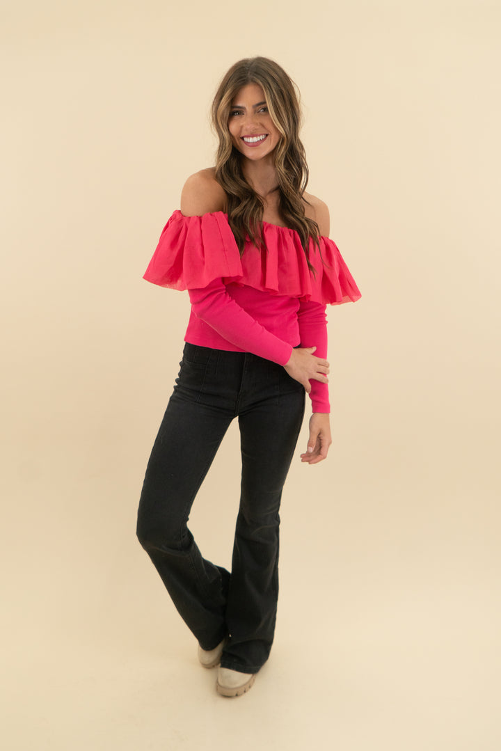 we the free black jayde high rise flare jeans (25 & 26)