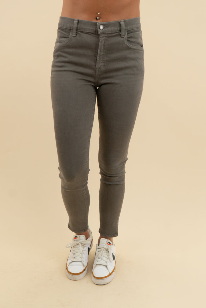 j brand dark grey skinny jeans (27; retail $265)