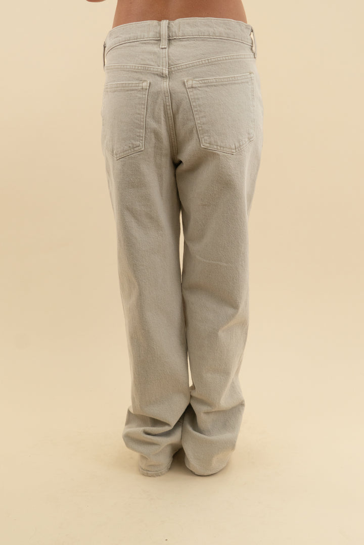 abercrombie & fitch light grey the baggy low rise jeans NWT (26)