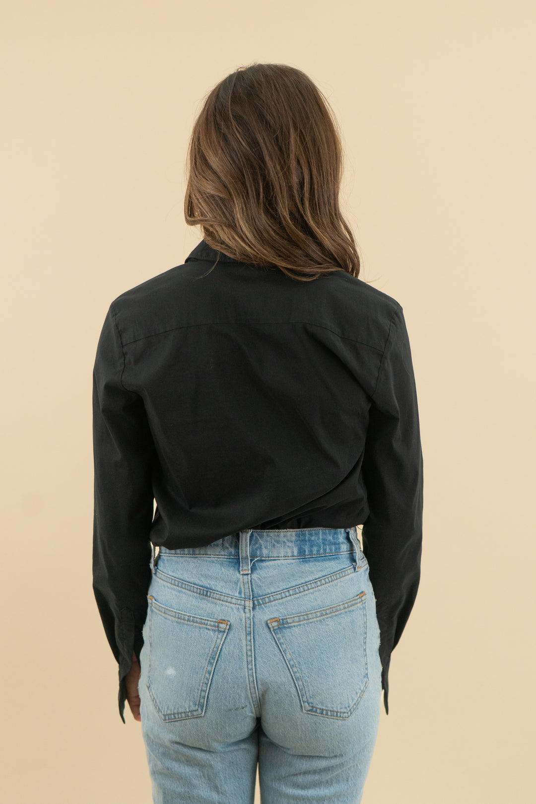 wolford black button up (s)