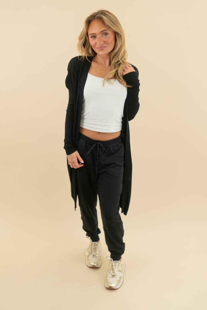 zella black joggers (m)